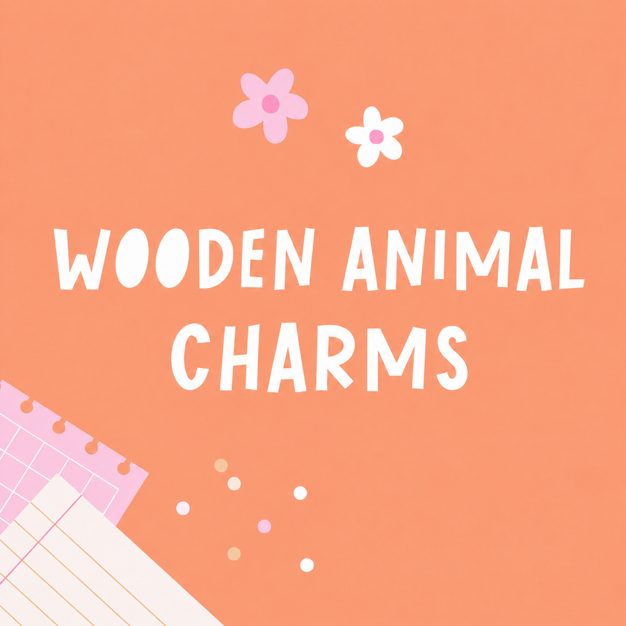 Wooden Animal Charms