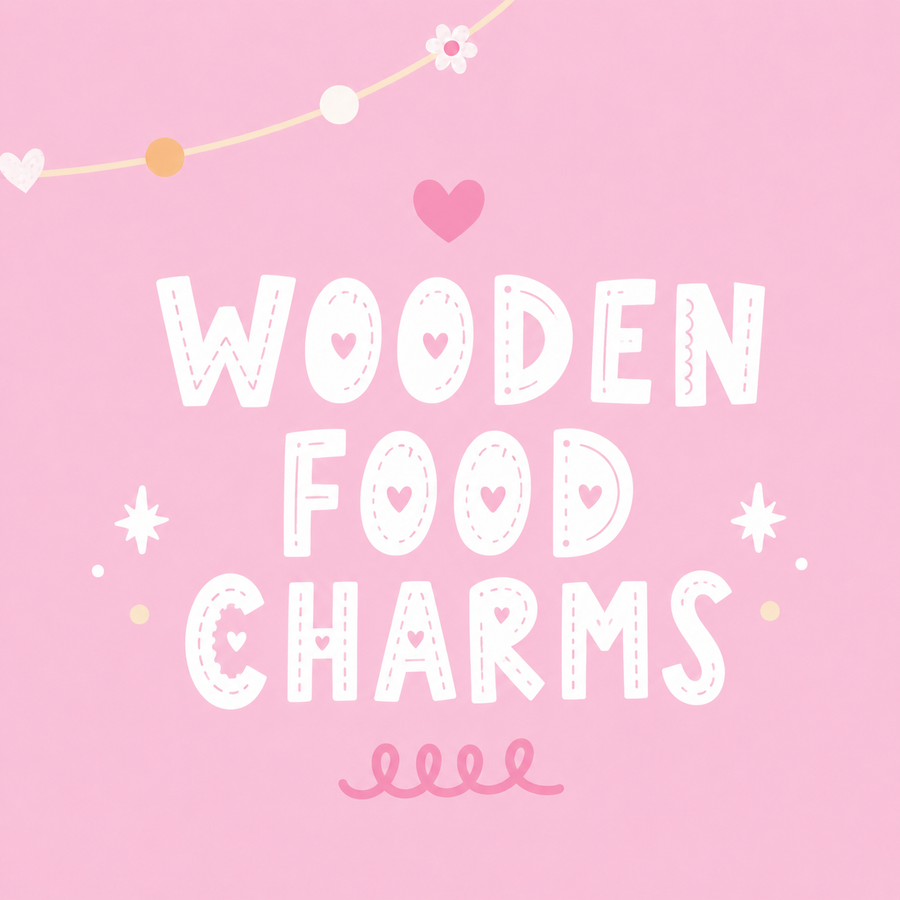 Wooden Food Charms